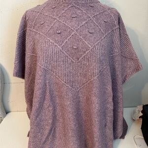 LOFT Lavender Cowl Neck Sweater